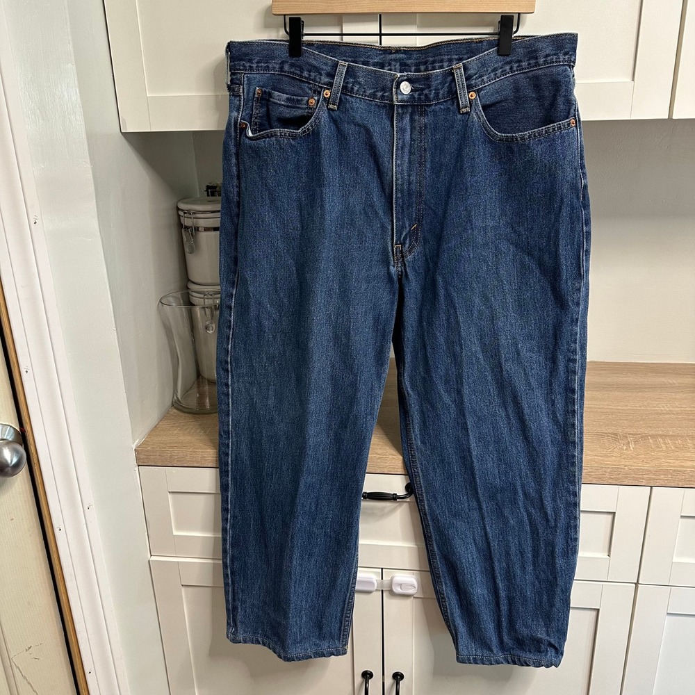 Levi's 550 Relaxed Fit Jeans‎ Mens 38x30 Blue Medium Wash Tapered Leg Denim Dad